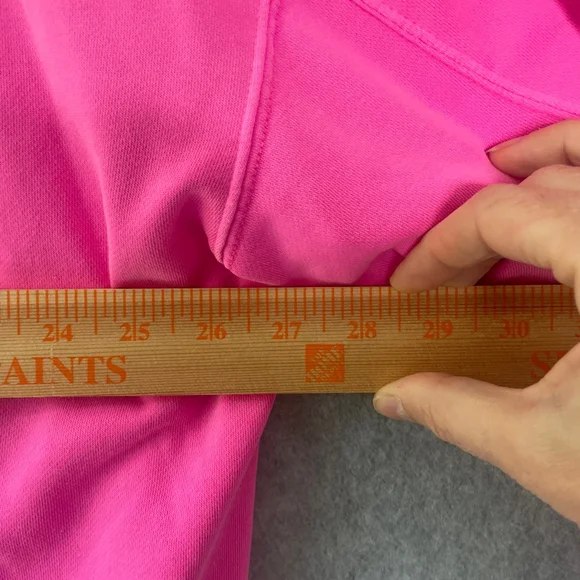 LIVI for Lane Bryant V-neck bright pink pullover sweatshirt size 22/24 - Picture 6 of 8